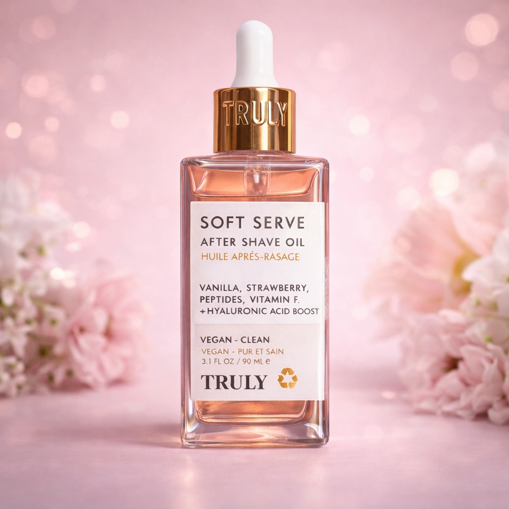 TRULY – SOFT SERVE AFTER SHAVE OIL ACEITE POST AFEITADO: calma, refresca, hidrata y evita encarnados.