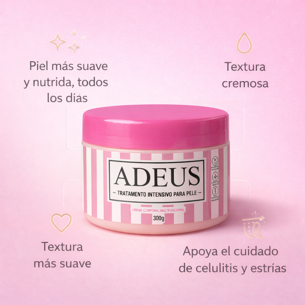 ADEUS TRATAMIENTO INTENSIVO PARA PIEL 300 G: Crema corporal intensiva: firmeza, nutrición y suavidad.