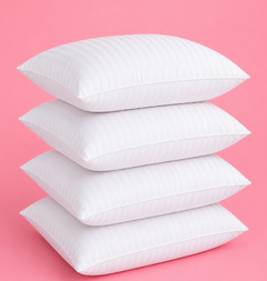 PACK 4 ALMOHADAS ERGONÓMICAS SANITIZED: Almohadas con protección contra ácaros, hongos y bacterias, fibras siliconadas de alta resiliencia y tejido transpirable para dormir con más frescura, soporte y comodidad.