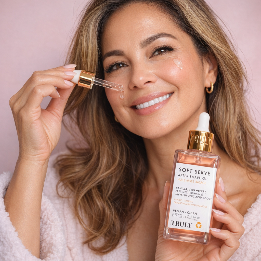 TRULY – SOFT SERVE AFTER SHAVE OIL ACEITE POST AFEITADO: calma, refresca, hidrata y evita encarnados.